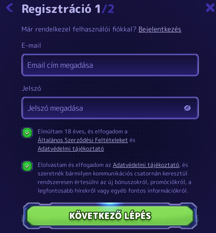 alf registration step1