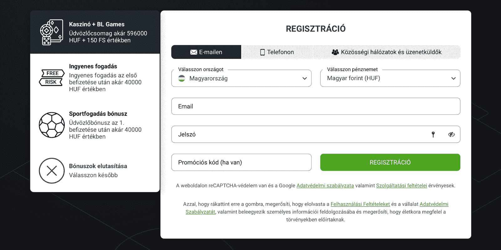 betlabel regisztráció