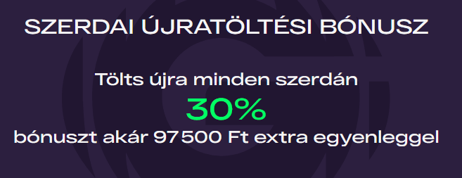 Glitchspin Szerdai újratöltési bónusz