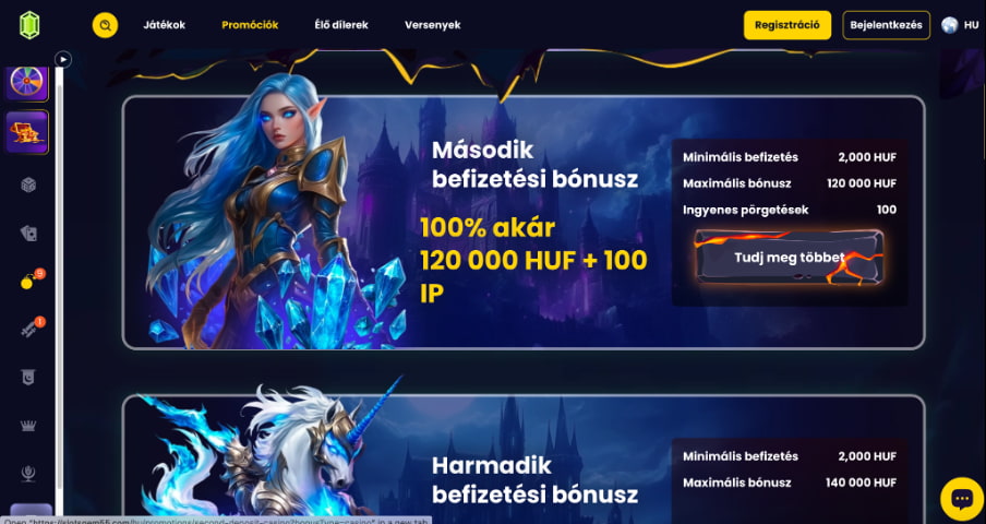 Slotsgem casino Befizetési bónuszok