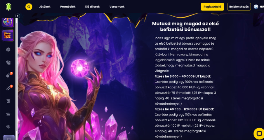 Slotsgem casino első befizetésnél bónusz