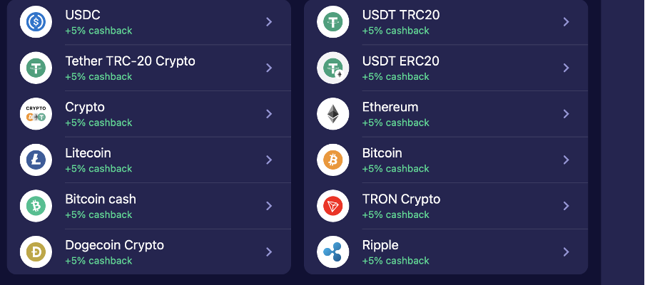 Betmatch Kriptovalutás fizetések