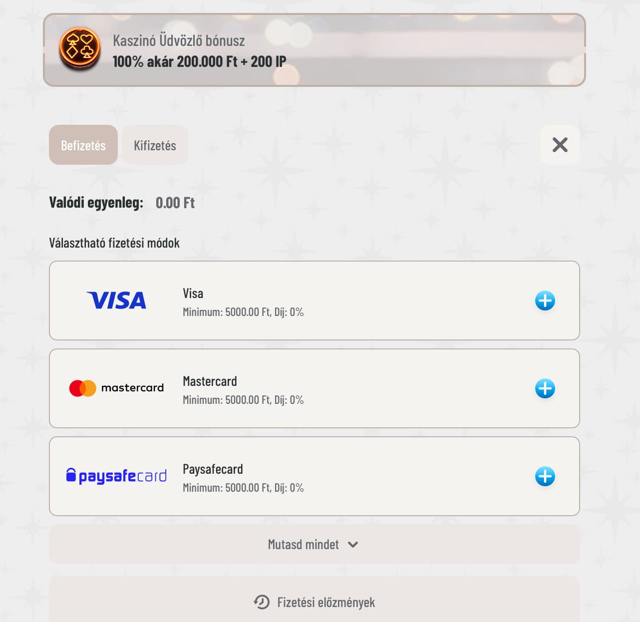 wyns payment methods